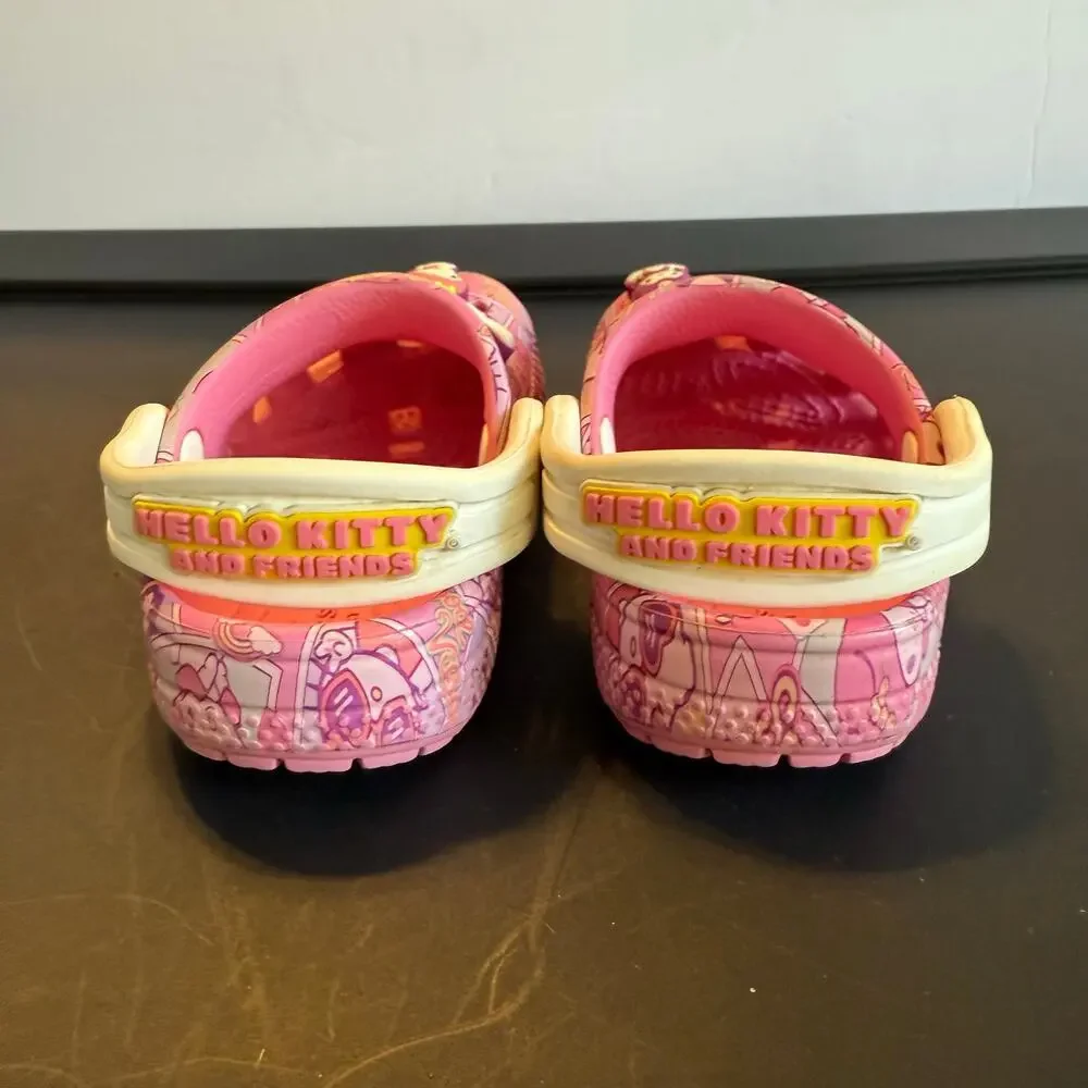 Crocs Hello Kitty & Friends C5 Pink Sanrio Collab Clogs with Jibbitz Charms - Picture 4 of 9
